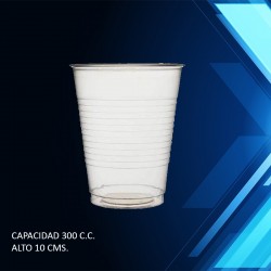 VASO TRANSPARENTE 300 C.C.